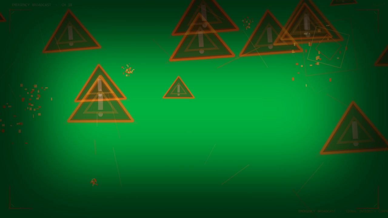 Left tri appearing pulsing firing dots tris grouping labels updating on alpha BG signaling breach