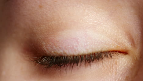 close-up of a blue eye