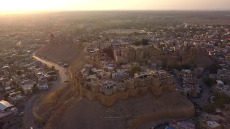 AERIAL:-Jailsamer-desert-city-in-India