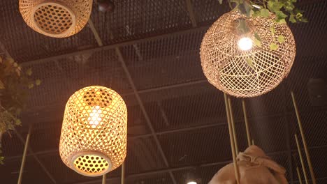 stylish bamboo hanging lights