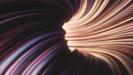 Abstract Tunnel of Light Streaks