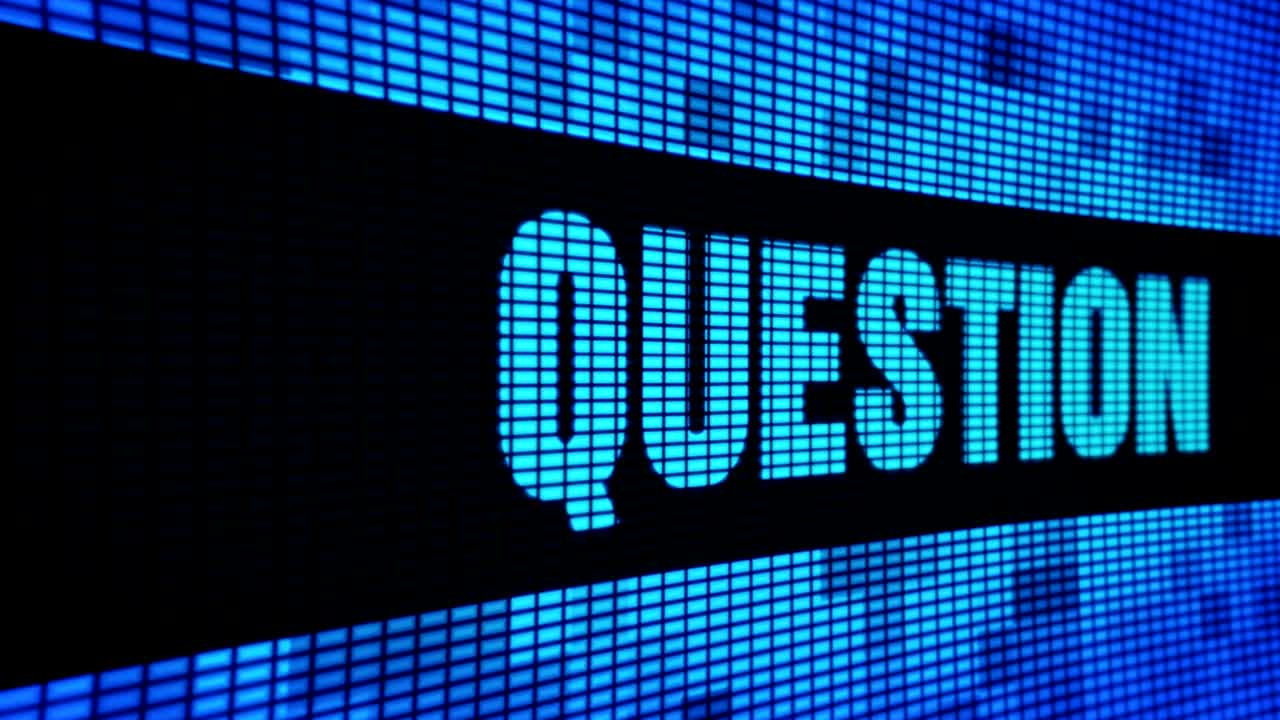 Question Side  Text Scrolling LED Wall Pannel Display Sign Board