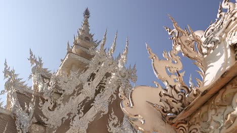 famous white temple in chiang rai, north of chiang mai, thailand