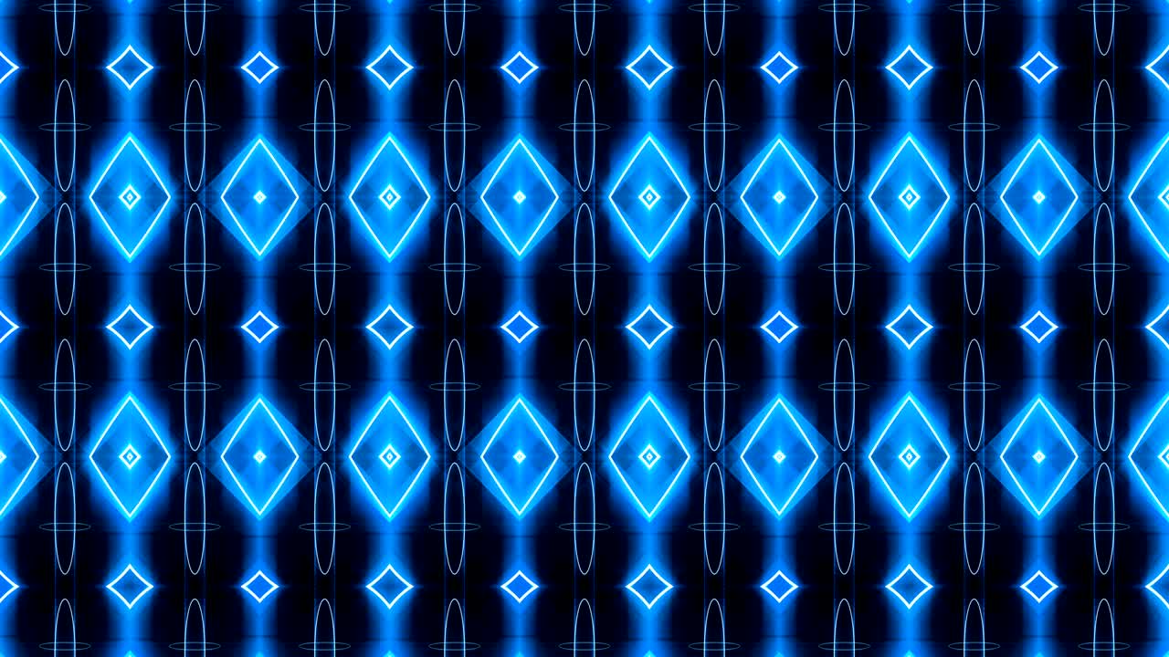 VJ Fractal blue kaleidoscopic background