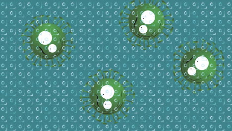 animación de la decoración navideña a través de una red de conexiones con iconos.