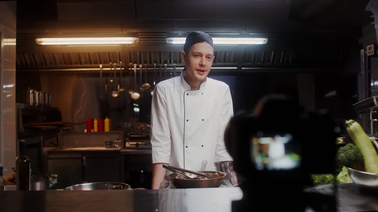 demostración de cocina del chef