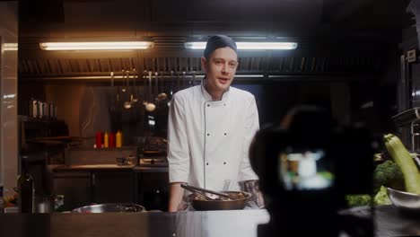 demostración de cocina del chef