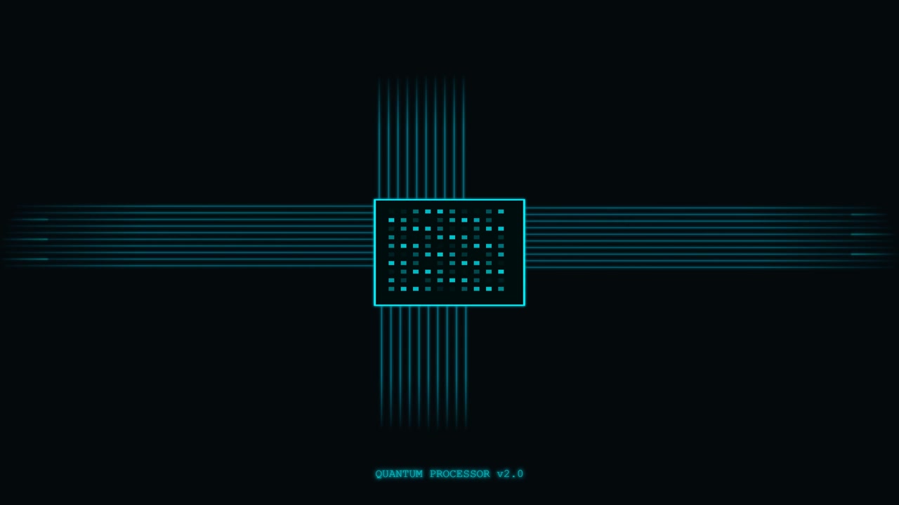 Digital Animation of a Quantum Processor Data Flow