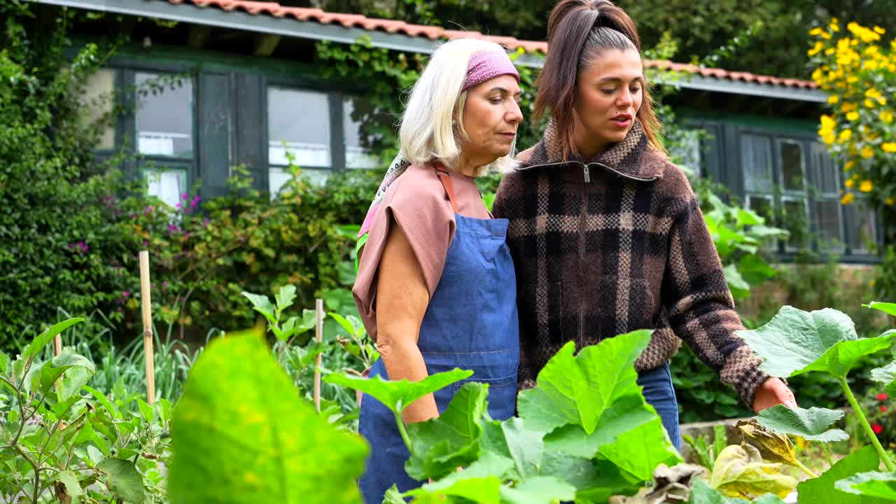Women gardening together