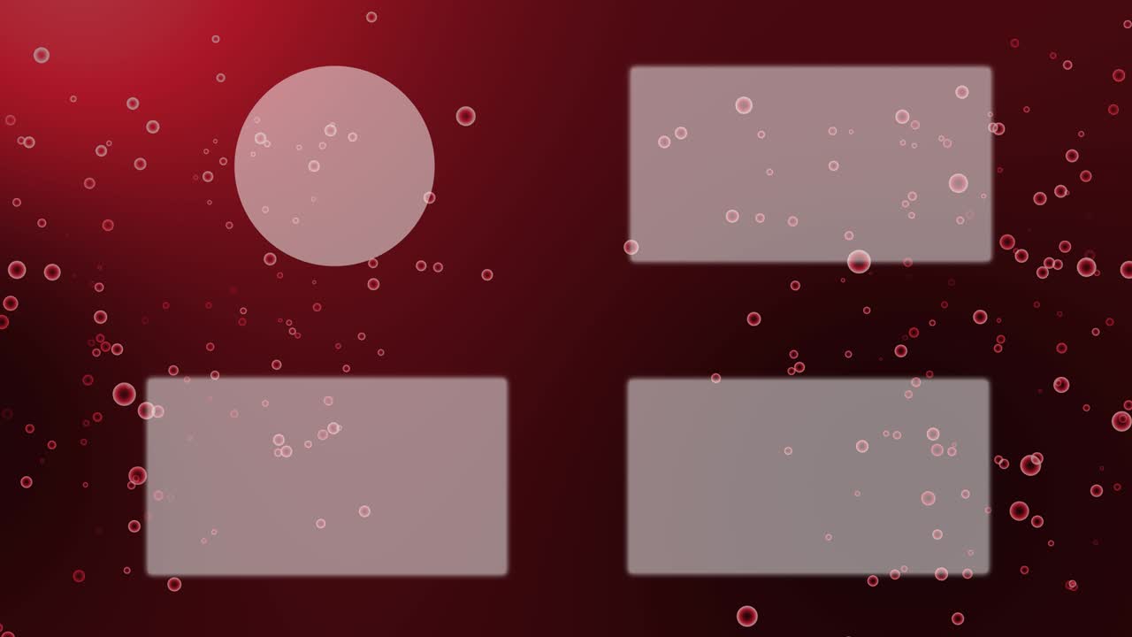 분류 거품 입자 끝 카드 모션 그래픽