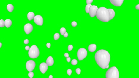 Balloons-on-green-screen