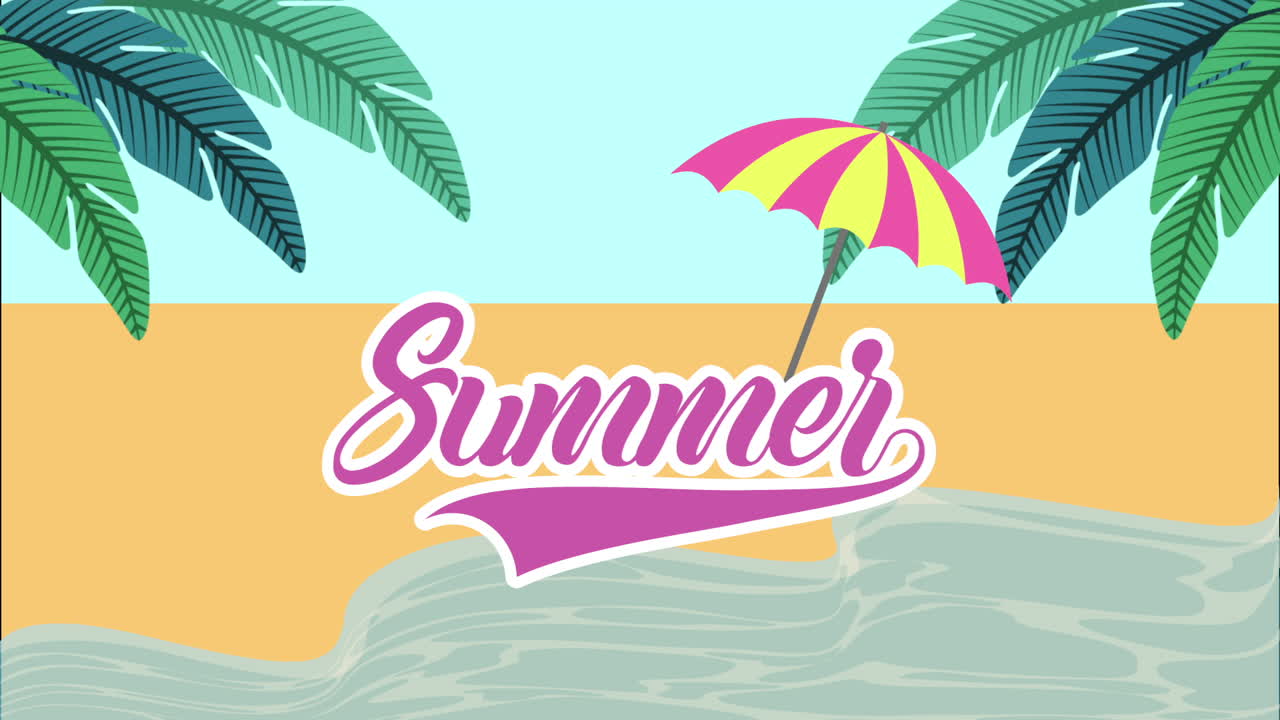 escena del mar en verano