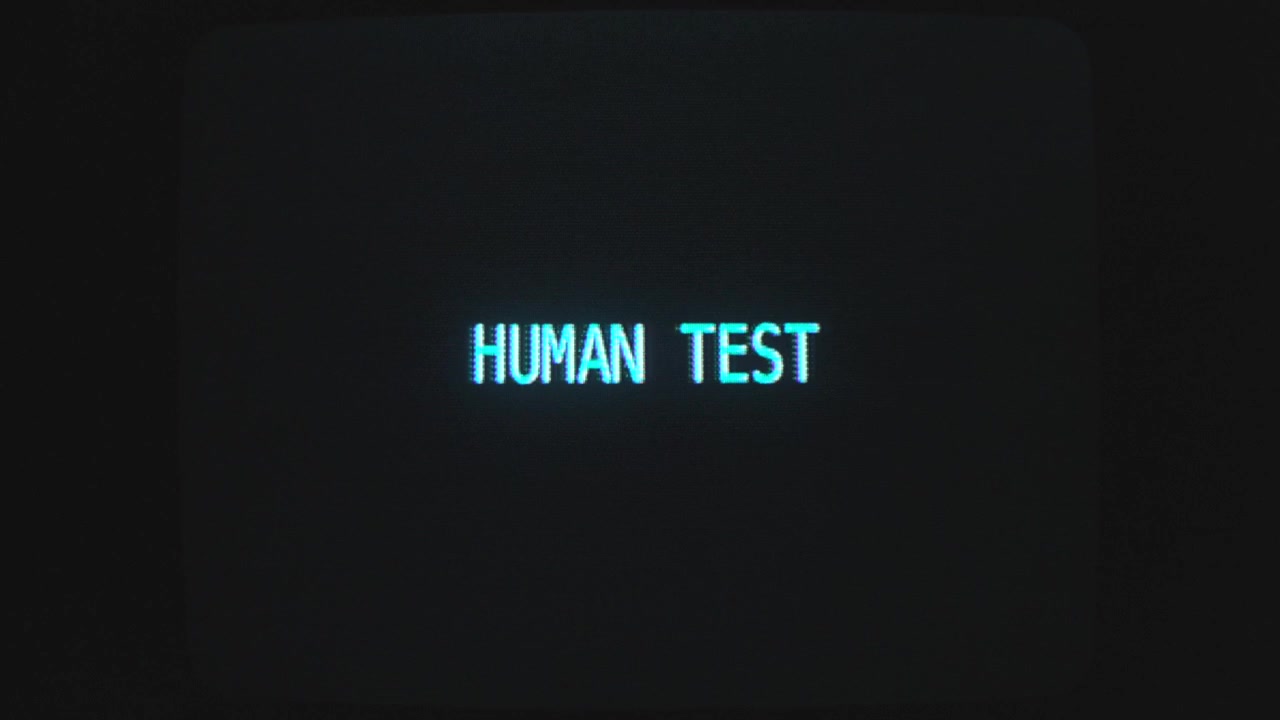 Stuttering programming text getting displayed at computer monitor.