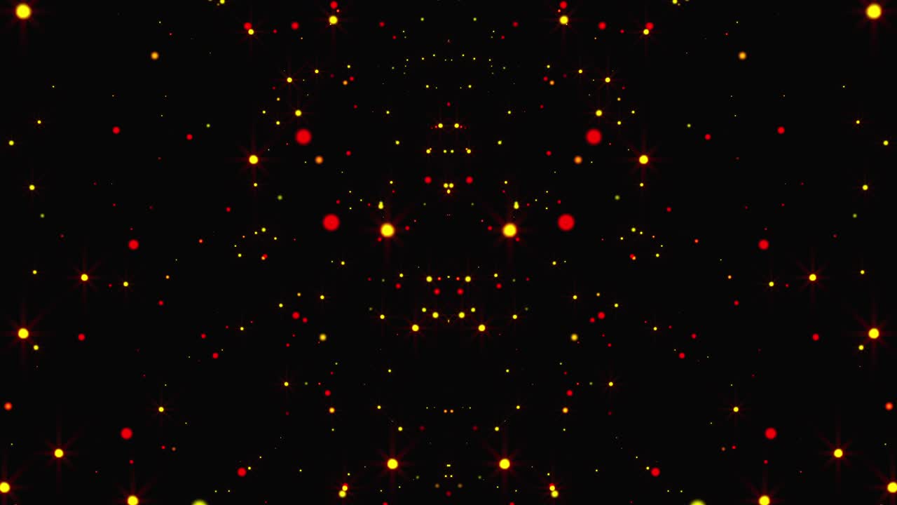 lluvia de oro abstracta con partículas brillantes con llamaradas están en el espacio, fondo brillante moderno, renderización 3d