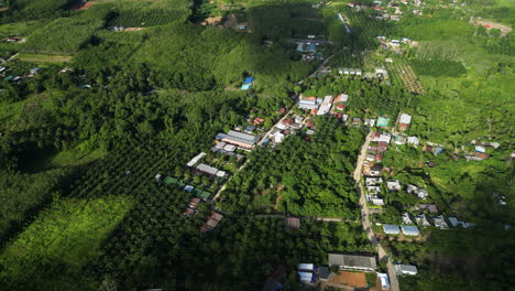 aerial over ao nang, krabi district, thailand