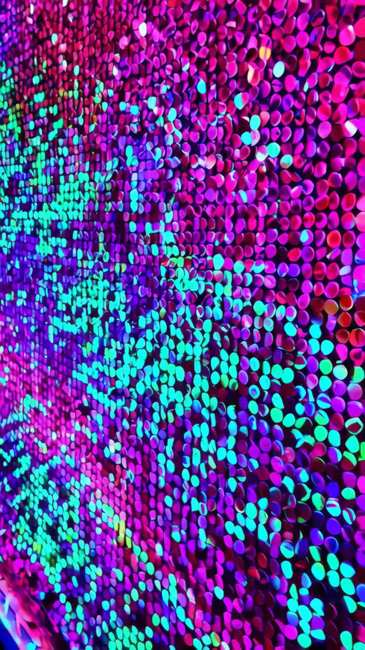 Vibrant Iridescent Sequin Wall Abstract Background