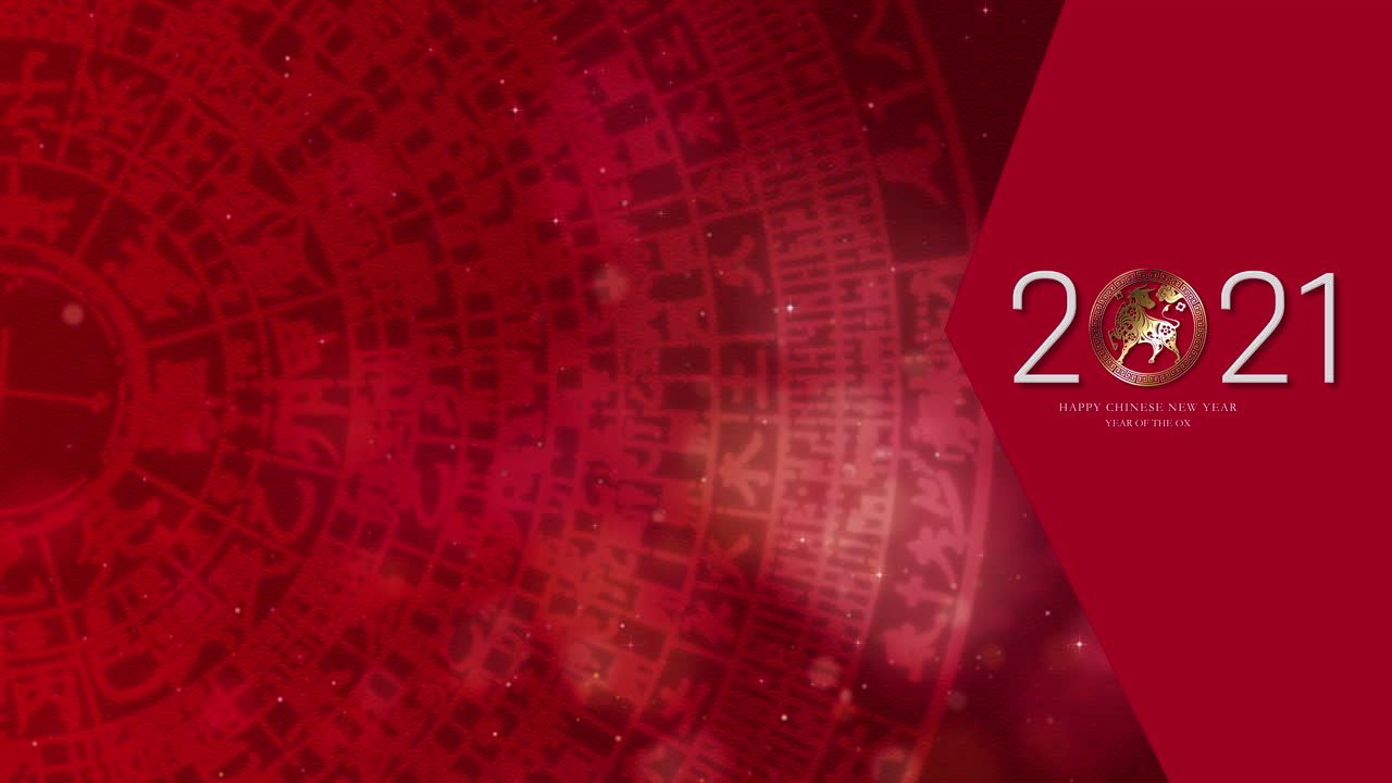 año nuevo chino, año del buey 2021, también conocido como el festival de primavera con la caligrafía china gong xi fa cai o gong hay fat choy, significa que puede alcanzar una mayor riqueza