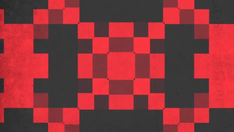 patrón de cuadrícula pixelado rojo y negro