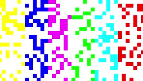 señal de cuadrados digitales multicolores
