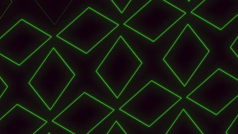 patrón abstracto de hexágonos verde neón y láser