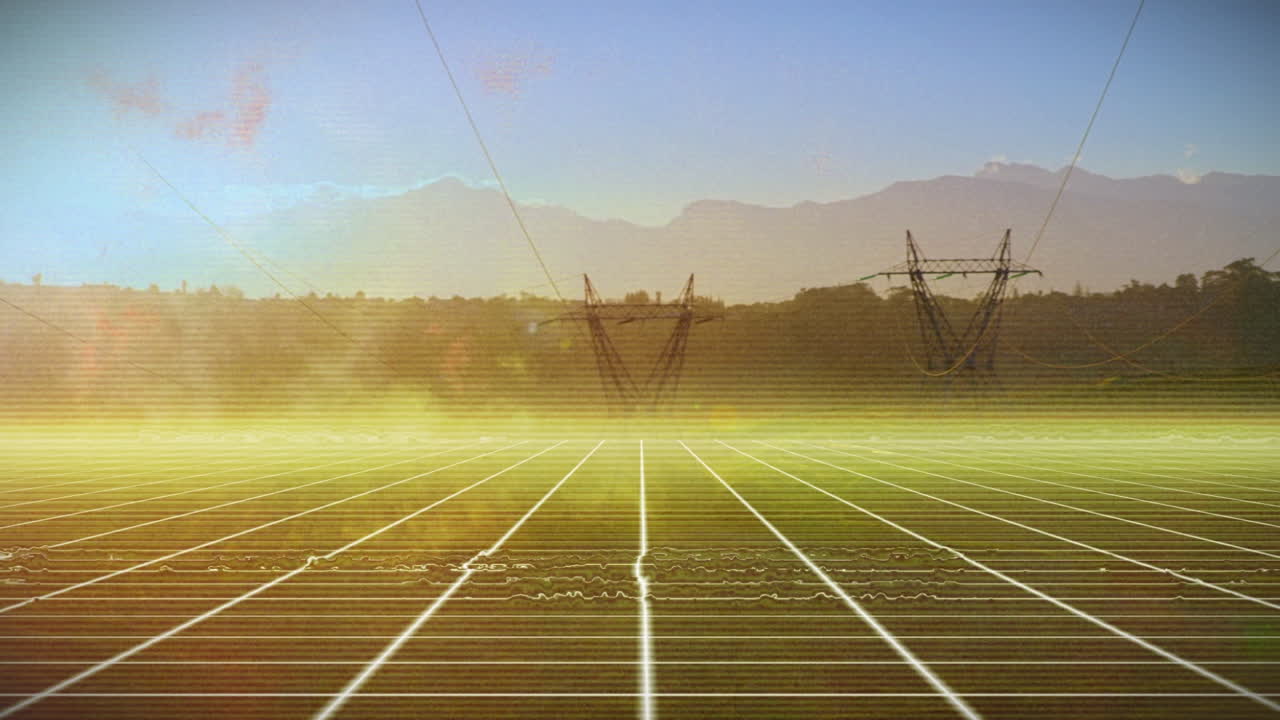 간섭과 파일론 위의  ⁇ 색 선의 애니메이션