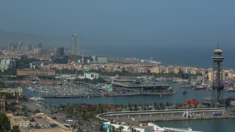 barcelona montjuic view 4k 00