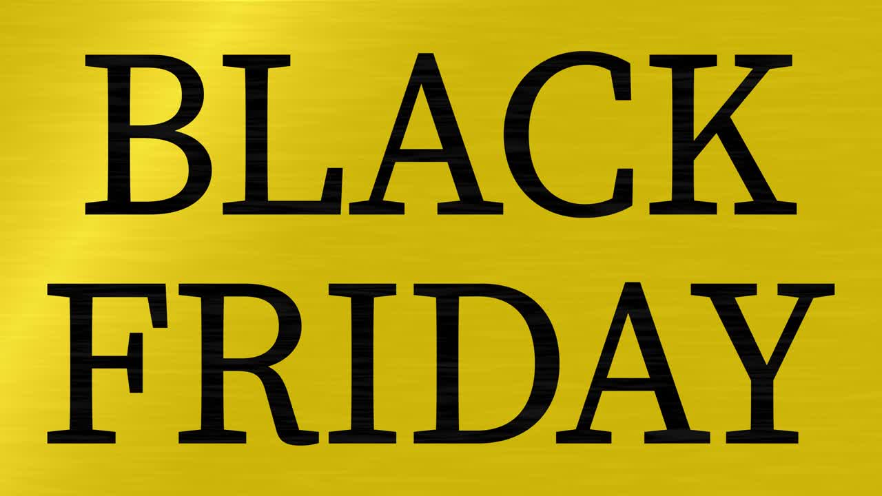 BLACK FRIDAY event text animation motion graphics