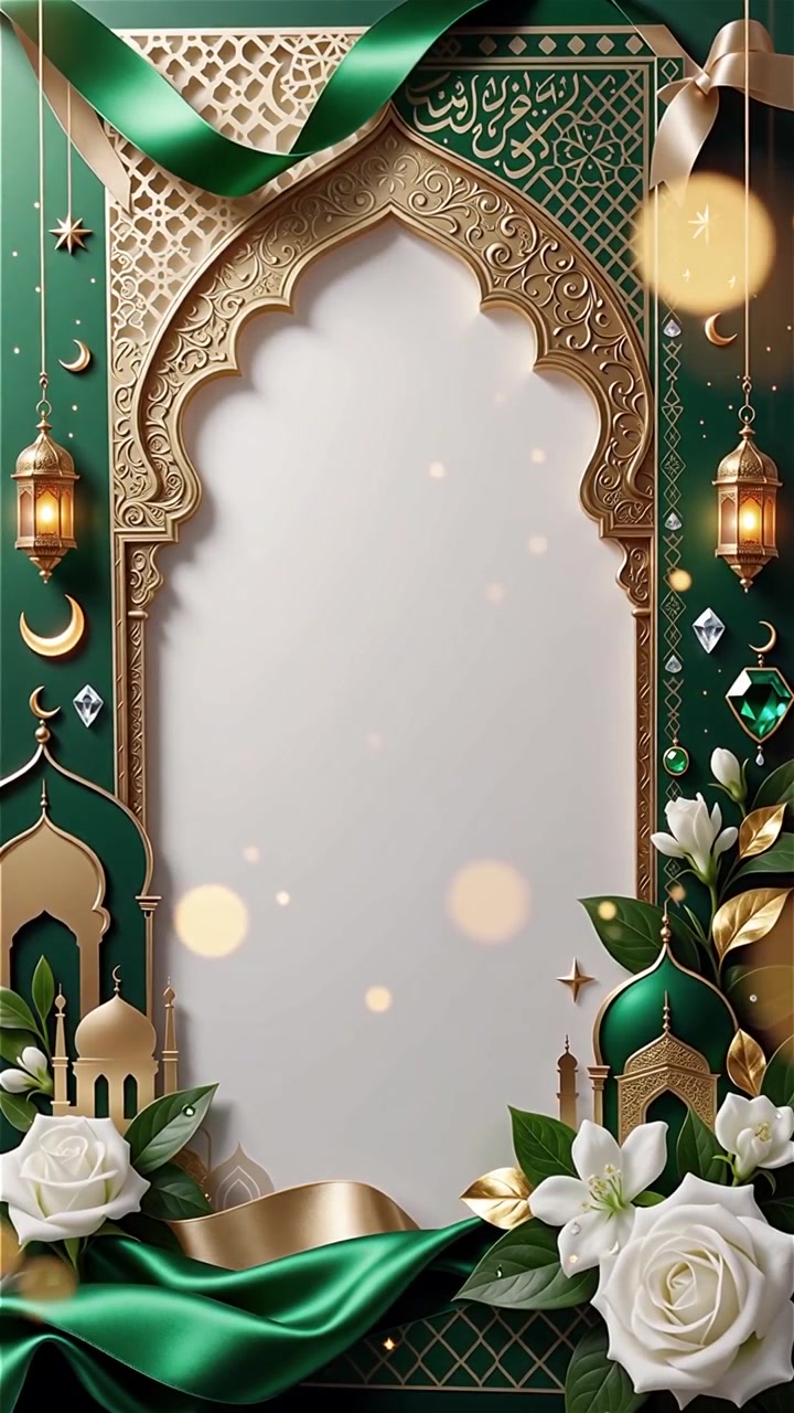 Compleanno del Profeta Maometto Mawlid al-Nabi Sfondo Islamico