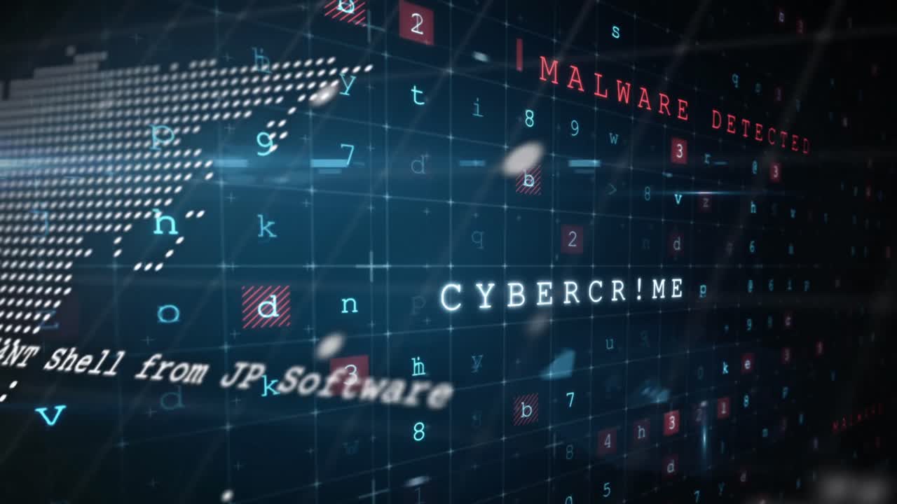 사이버 공격 경고를 통해 데이터 처리의 애니메이션