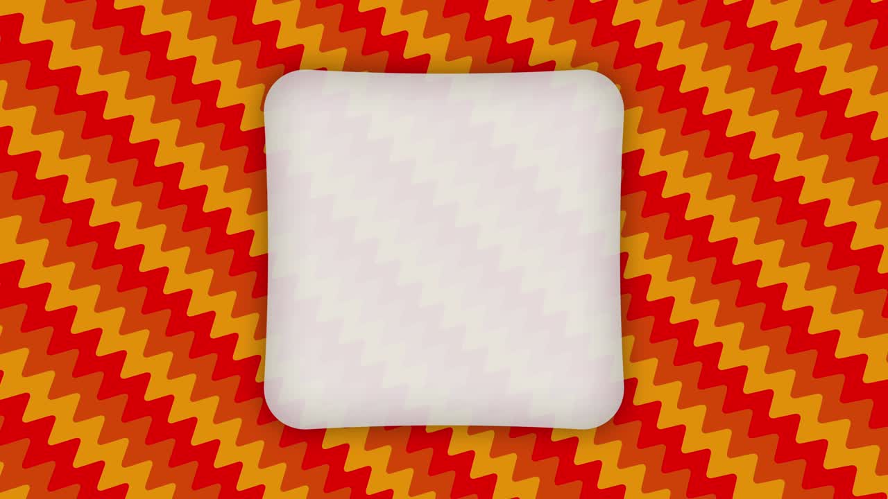 파란색 모양의 물결에 색 프레임 직사각형 배너 애니메이션