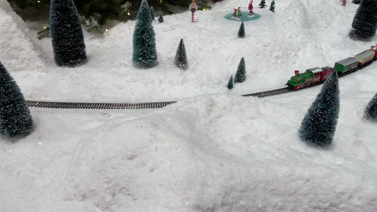 рождественская поездная сцена диорама