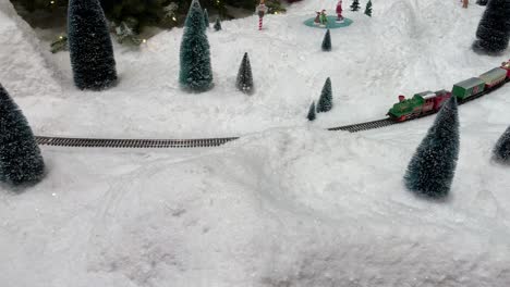 christmas train scene diorama