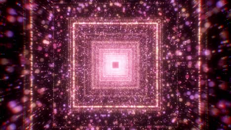un túnel de luz rosado y brillante