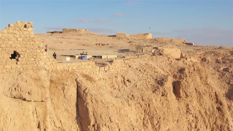ancient masada fortress ruins in judean desert, israel