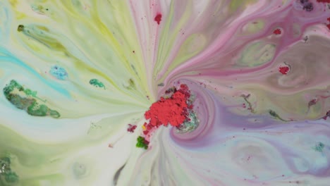 abstract colorful swirling liquid art