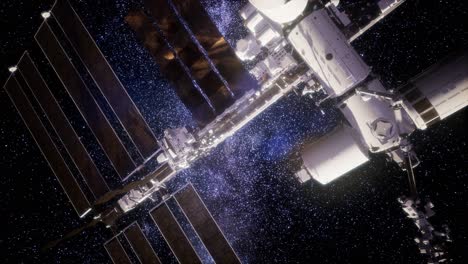 international space station in outer space