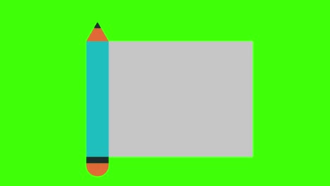 animación de un icono de diseño web en una pantalla verde