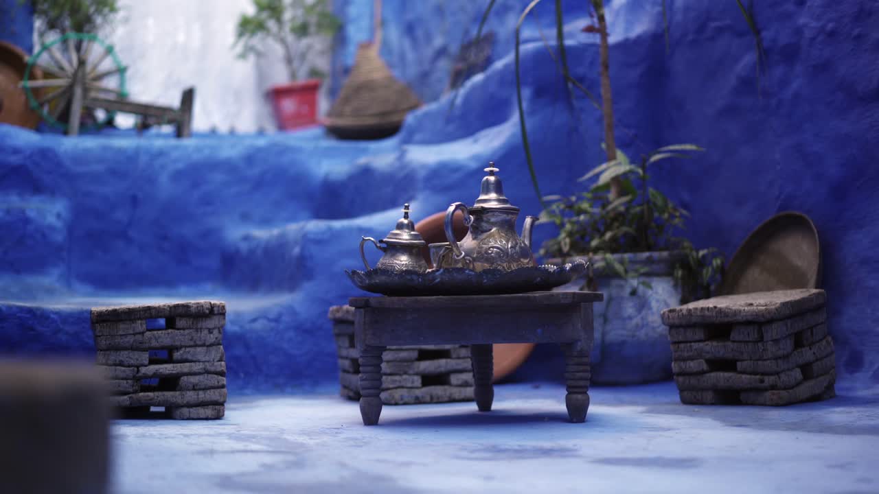 increíble té cultural de marruecos acogedor, turismo de la ciudad azul de chefchaouen