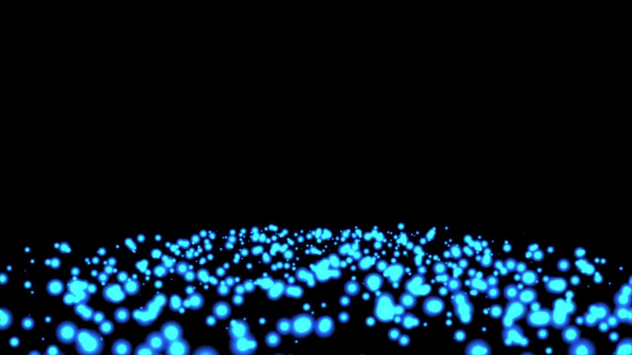 animación de fondo de partículas abstractas que rebotan en el suelo