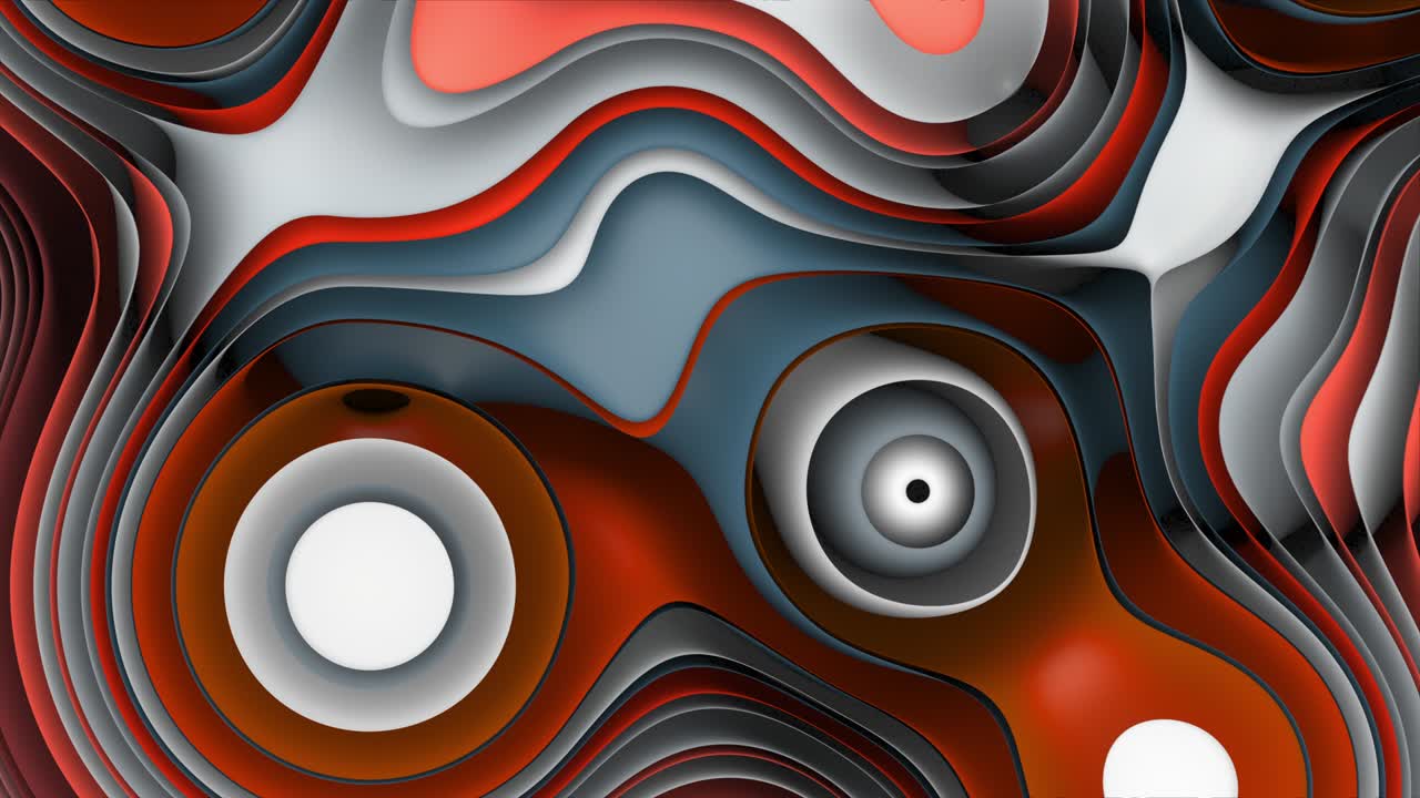 Abstract Colorful Wavy Background Loop