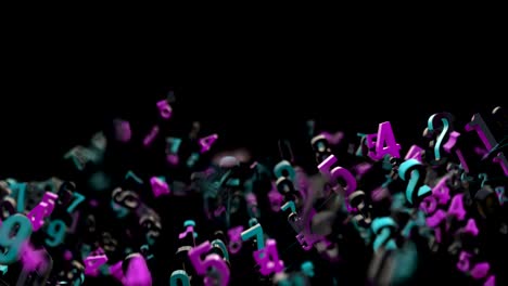 4k random numbers moving in a mesh.