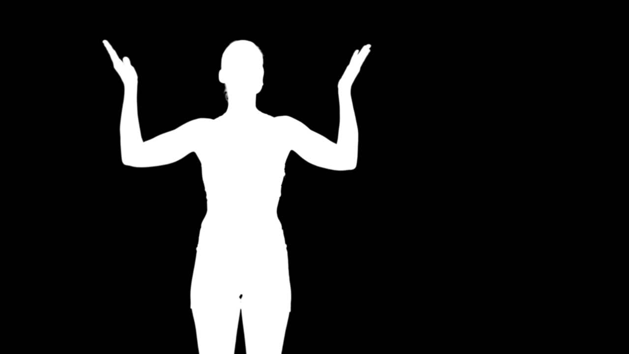 스포츠 여성의 디지털 비디오는 지지자들을 환호하고 있습니다.