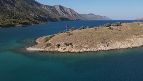 island beach aerial view