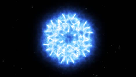 abstract powerful blue energy overload and change to infinity power