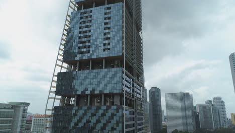 modern skyscraper in urban cityscape