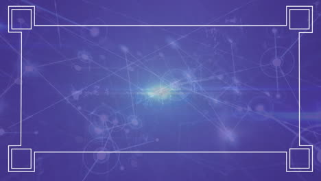 animación de la red de conexiones a través del procesamiento de datos
