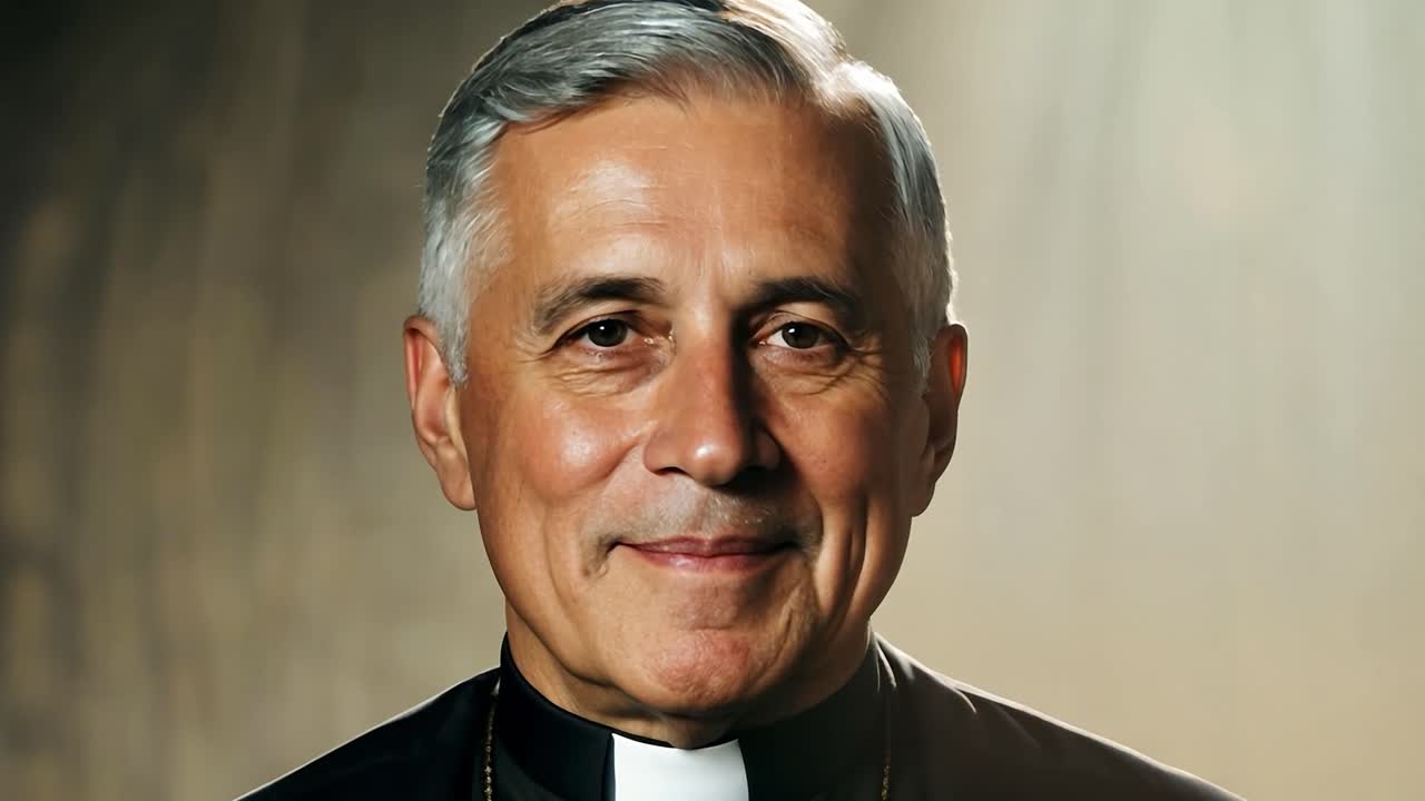 retrato de un sacerdote católico