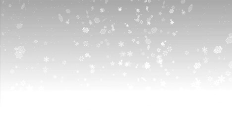 snow flakes background loop