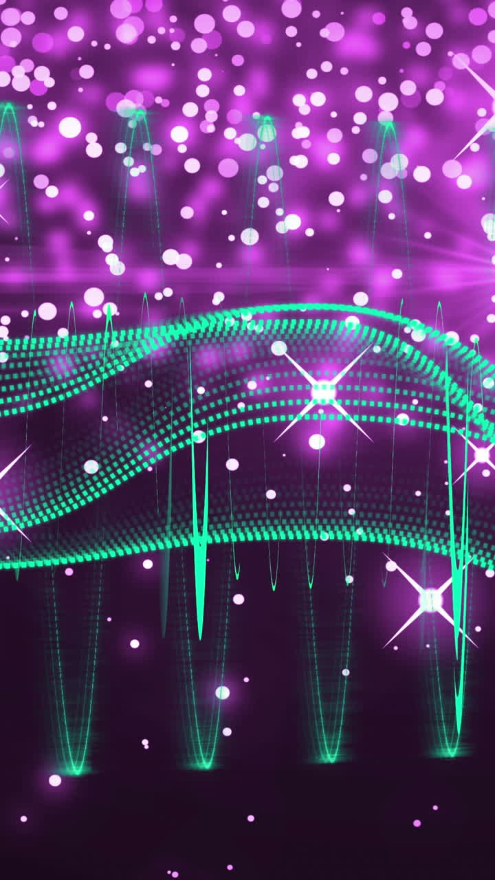 검은 바탕에 있는 반점과 모양의 애니메이션