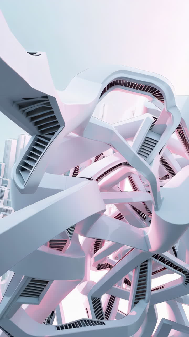 arquitectura futurista abstracta